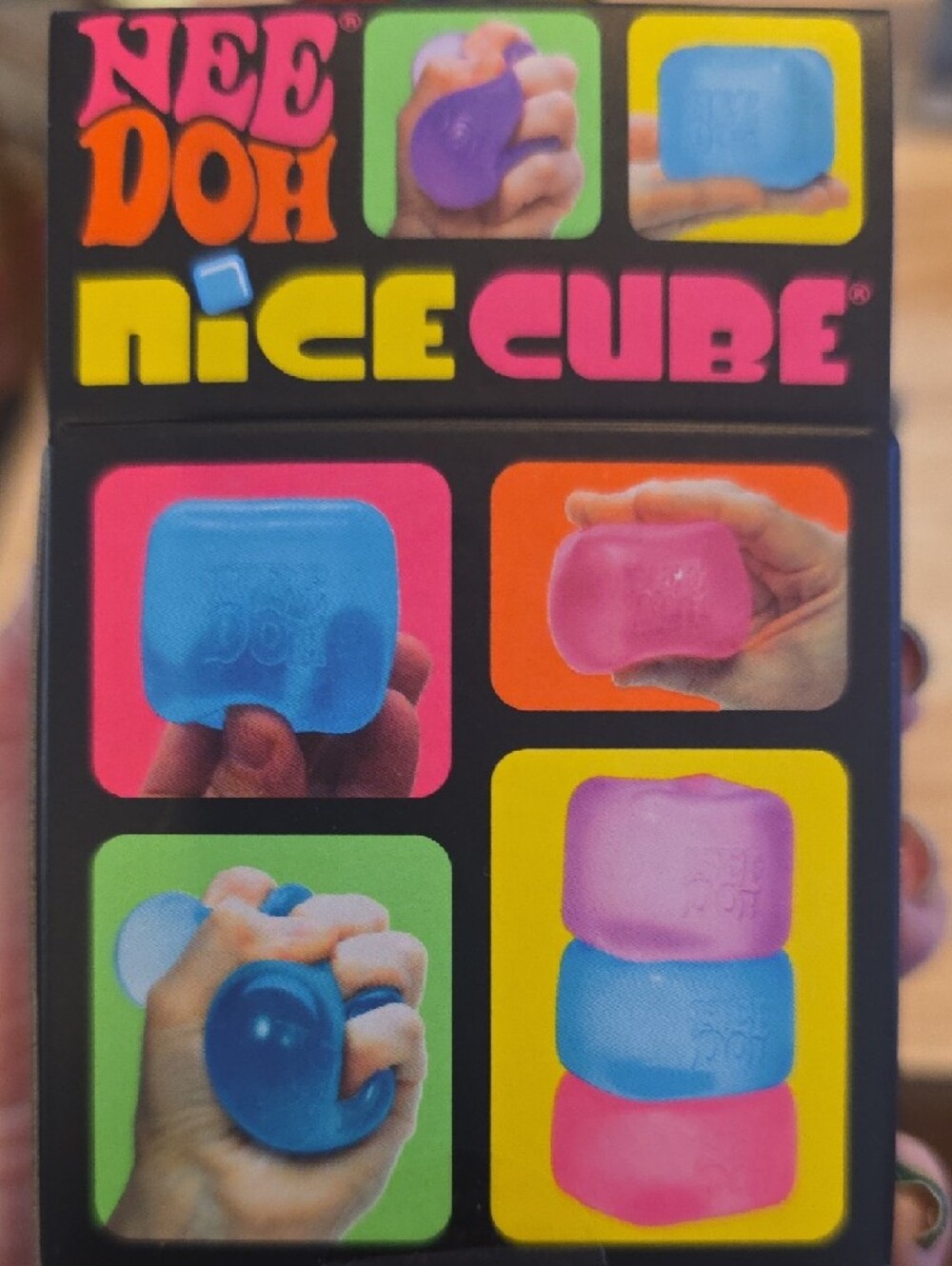 ✨NEW✨NeeDoh Nice Cube Super Solid Squish - Pink - Picture 3 of 3